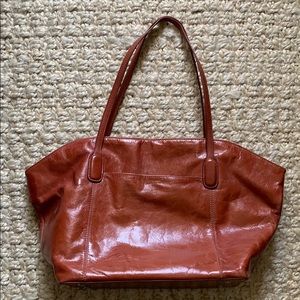 Hobo Patti Shoulder Zip Leather Tote Bag